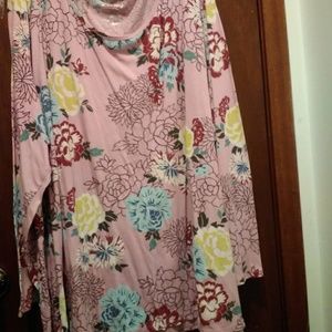 Terra & Sky Floral Top 4X 28/30